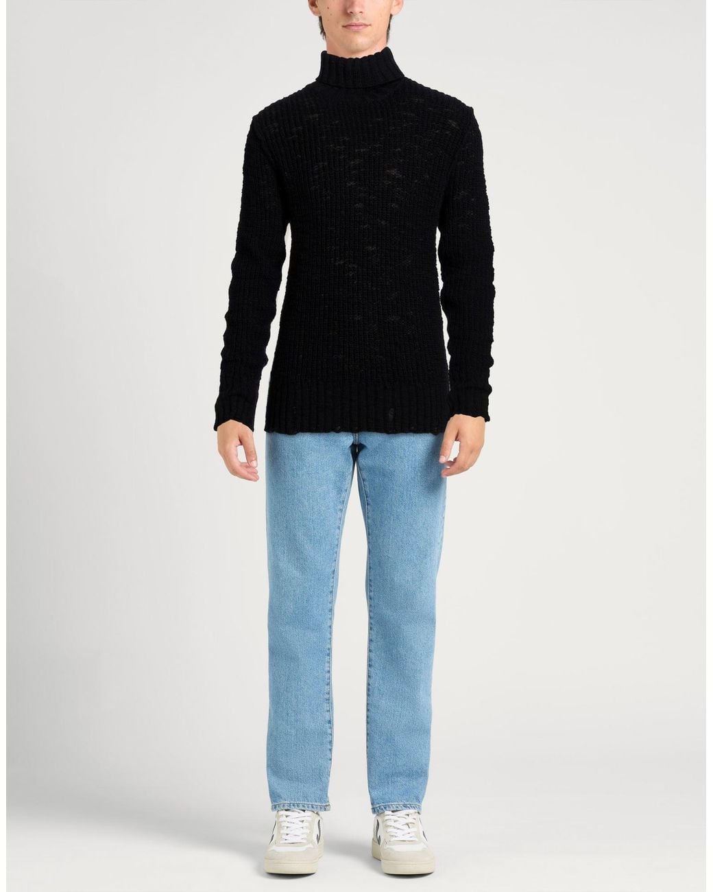 Messagerie Black Turtleneck for men