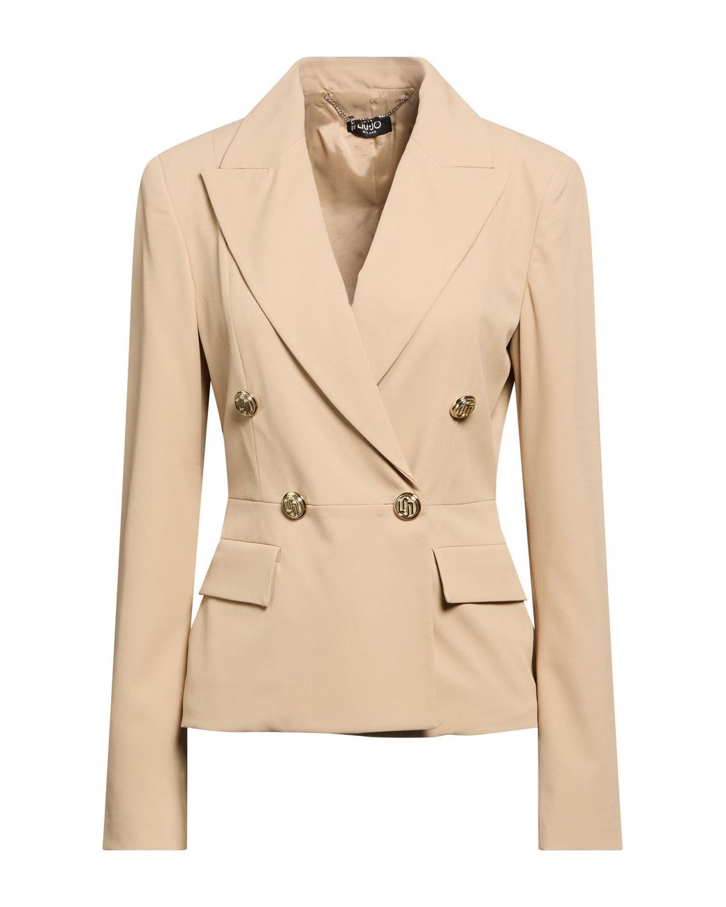 Liu Jo Natural Blazer Polyester, Elastane