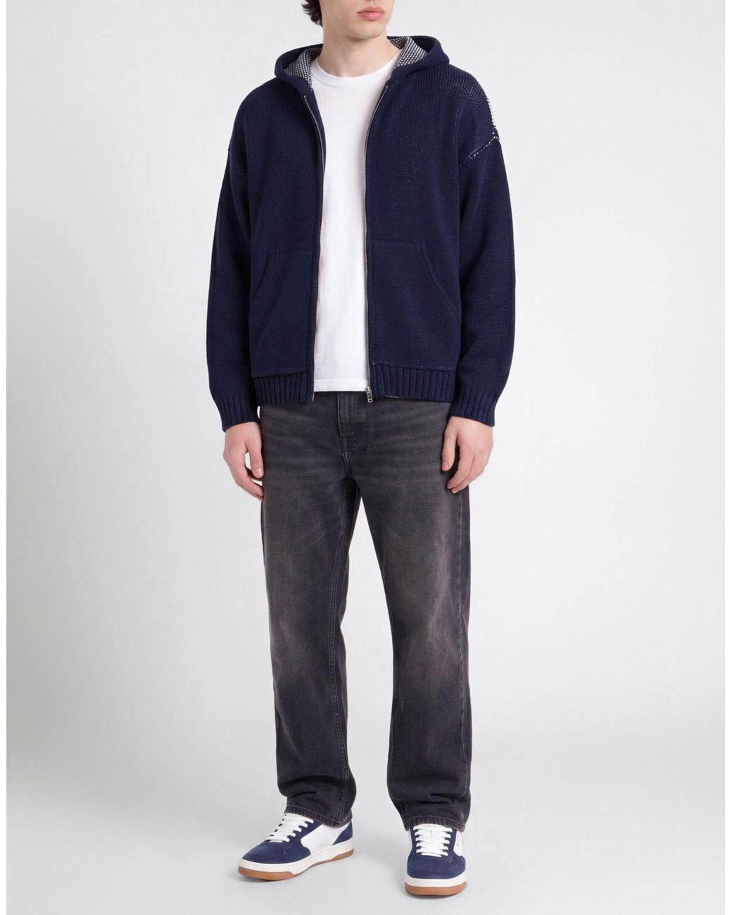 Huf Blue Cardigan for men