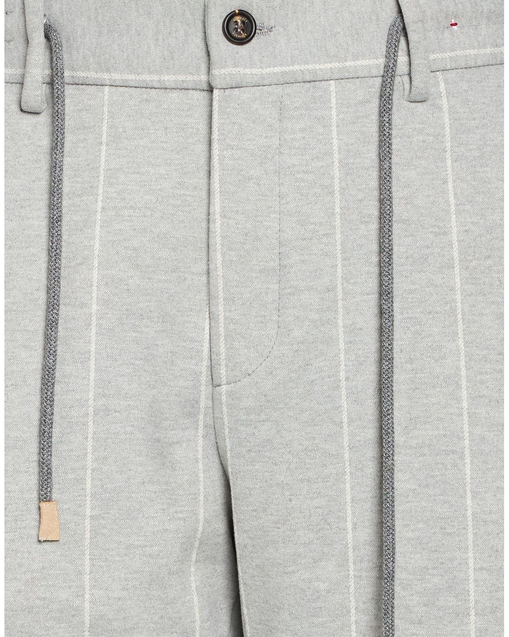 Eleventy Gray Light Pants Polyester, Viscose, Polyamide, Elastane for men