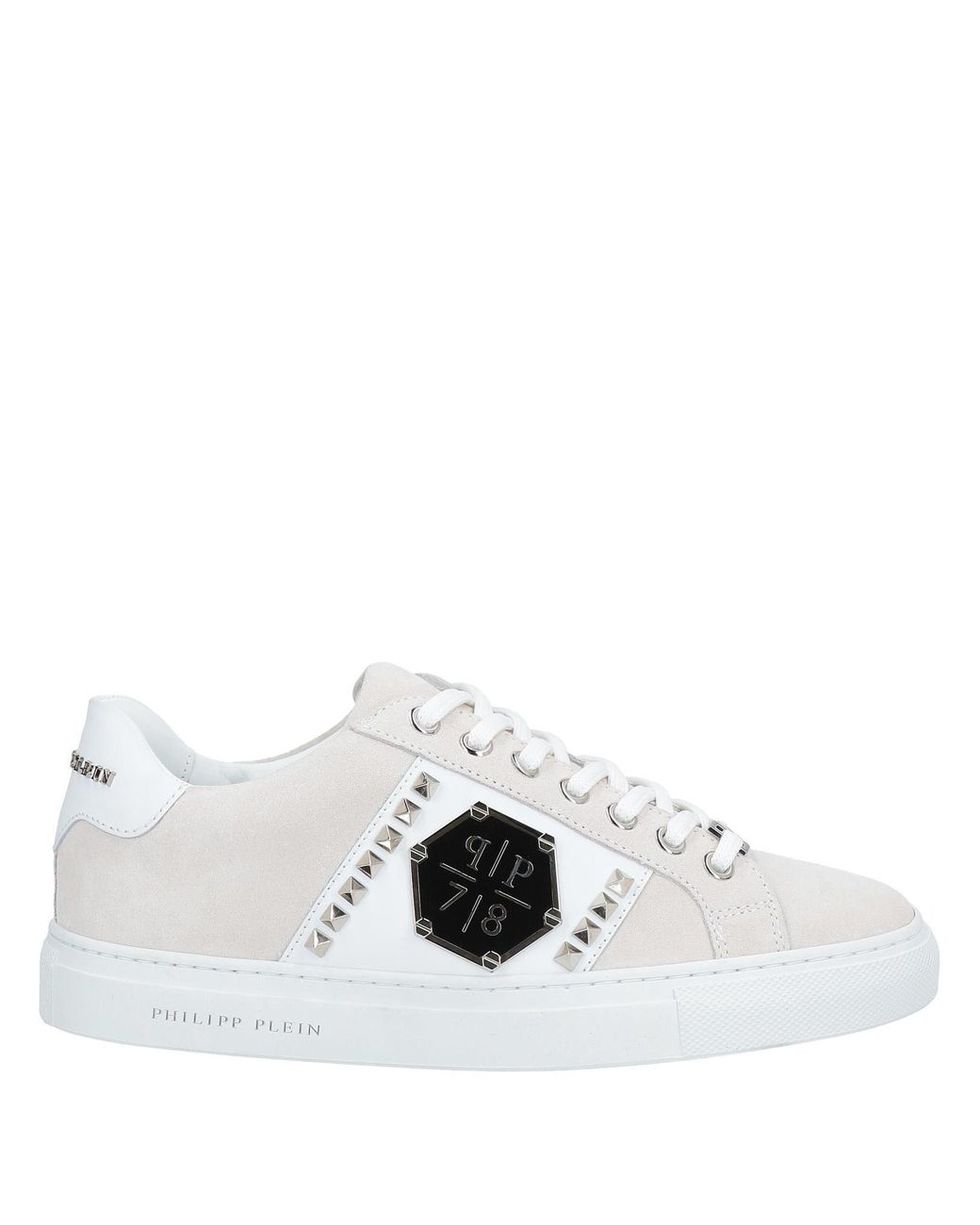 Philipp Plein Leather Trainers in Light 