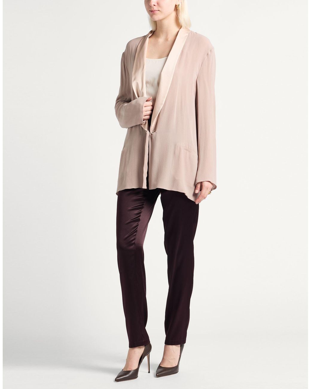Alberta Ferretti Pink Blazer Silk