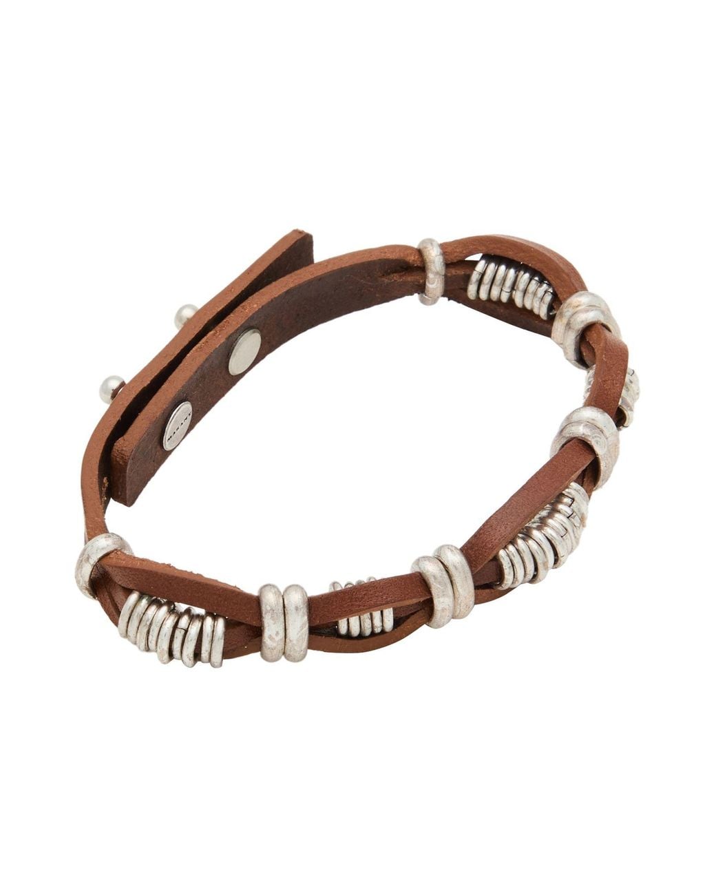 Isabel Marant Brown Bracelet Cow Leather, Brass for men