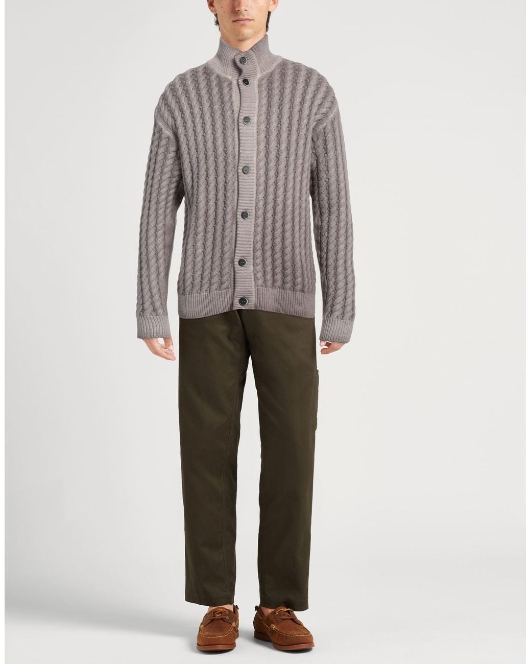 Cardigan Barena pour homme en coloris Gray