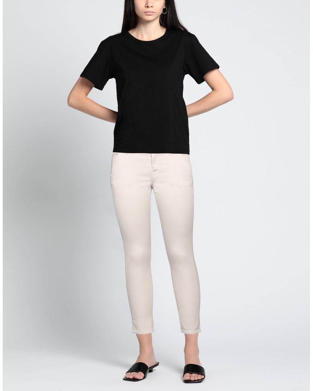 Jacob Cohen White Pants Cotton, Polyester, Elastane