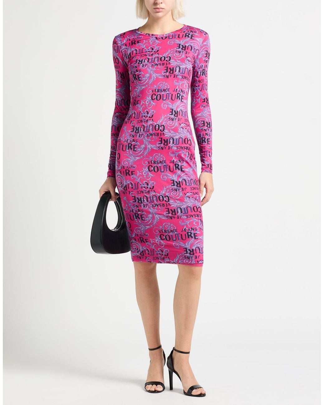 Versace Jeans Couture Pink Midi Dresses