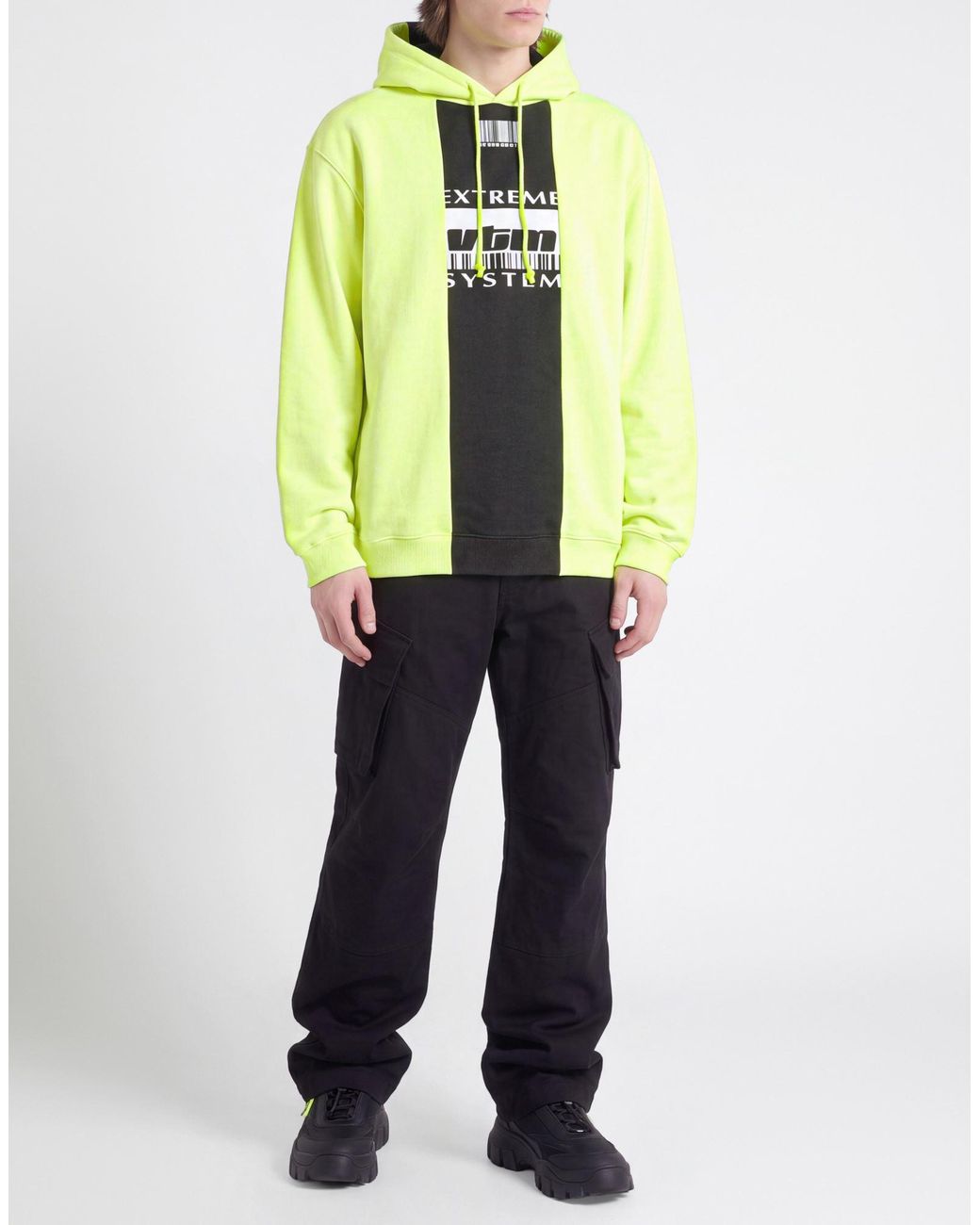Vetements Yellow Sweatshirt Cotton, Polyester for men