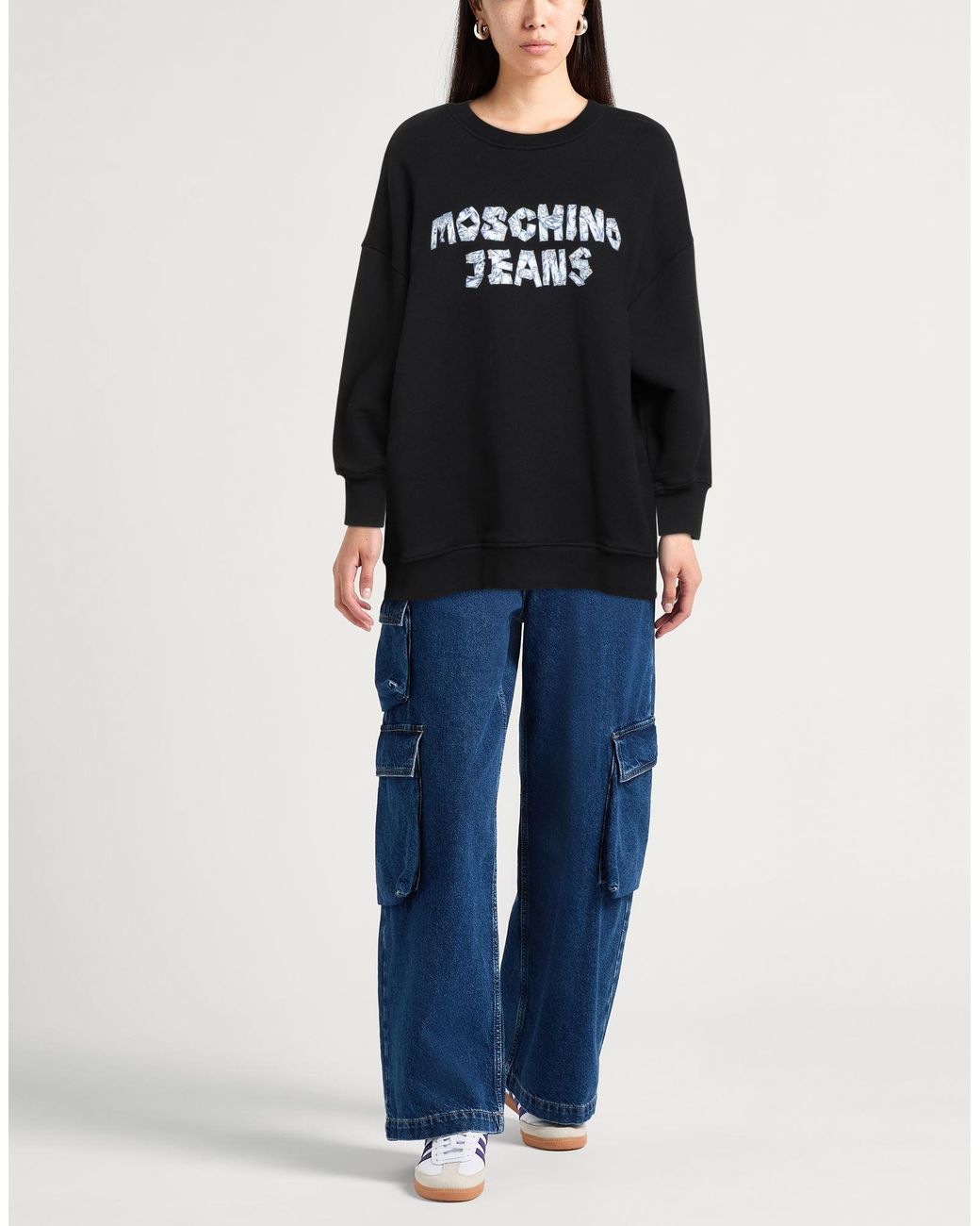 Moschino Black Sweatshirt Cotton
