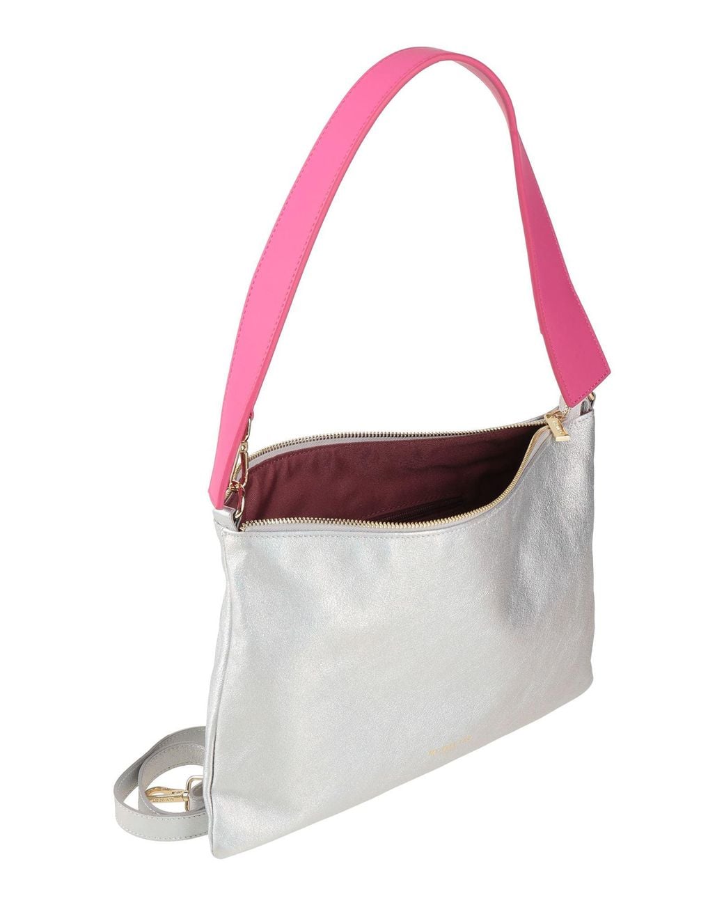 MY BEST BAG Gray Handbag Leather