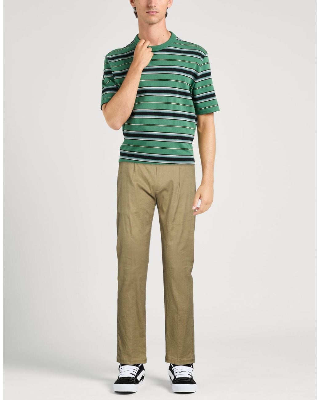 Messagerie Natural Military Pants Linen, Viscose, Elastane for men