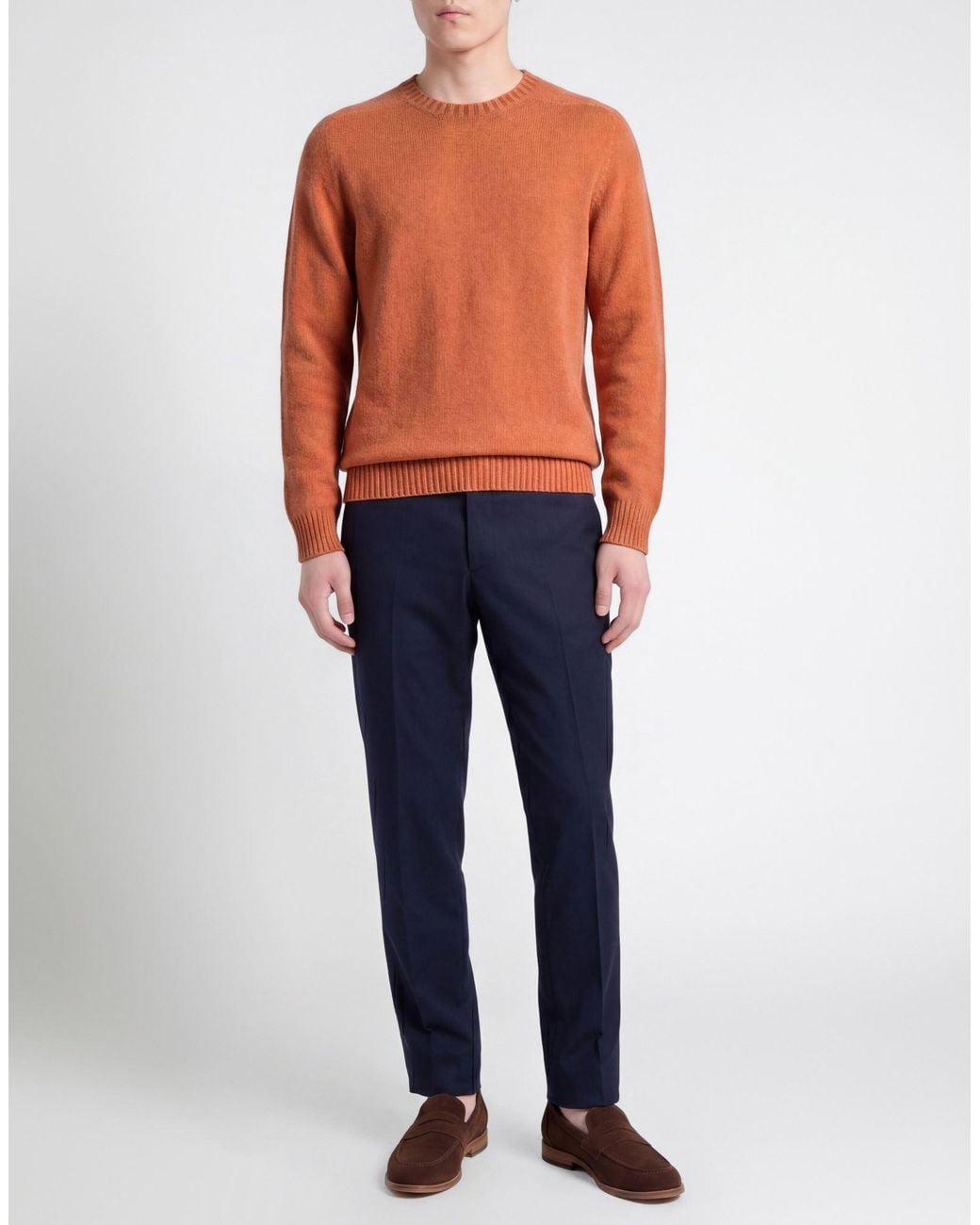 AROVESCIO Orange Sweater Wool, Cashmere for men
