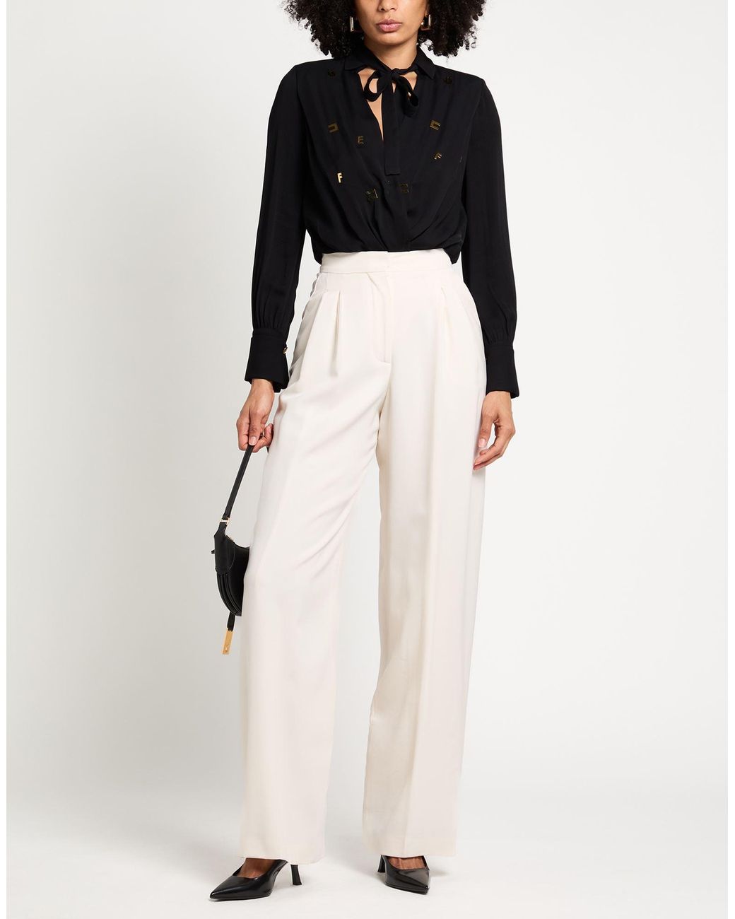 Elisabetta Franchi Black Bodysuit Viscose