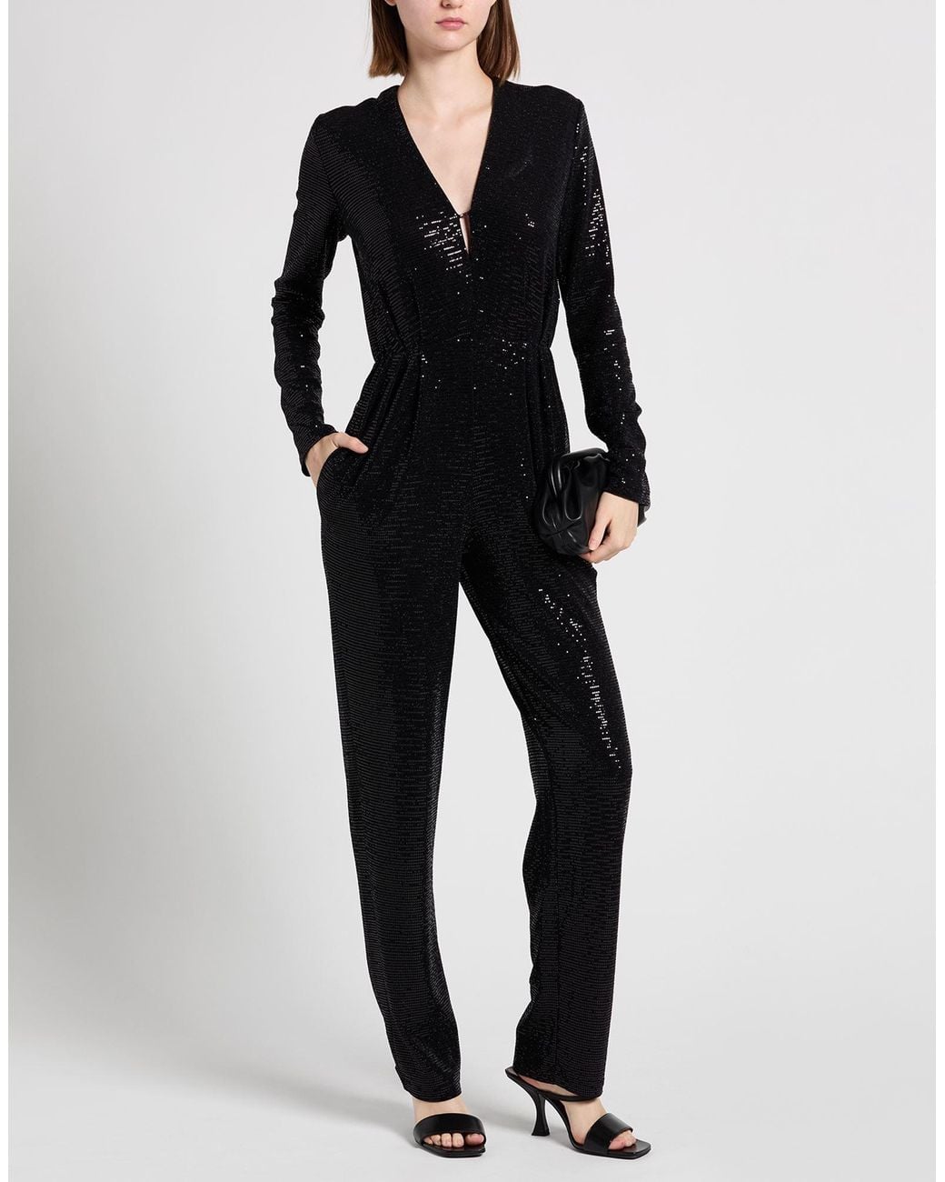 Maje Black Jumpsuit Polyamide, Polyester, Elastane
