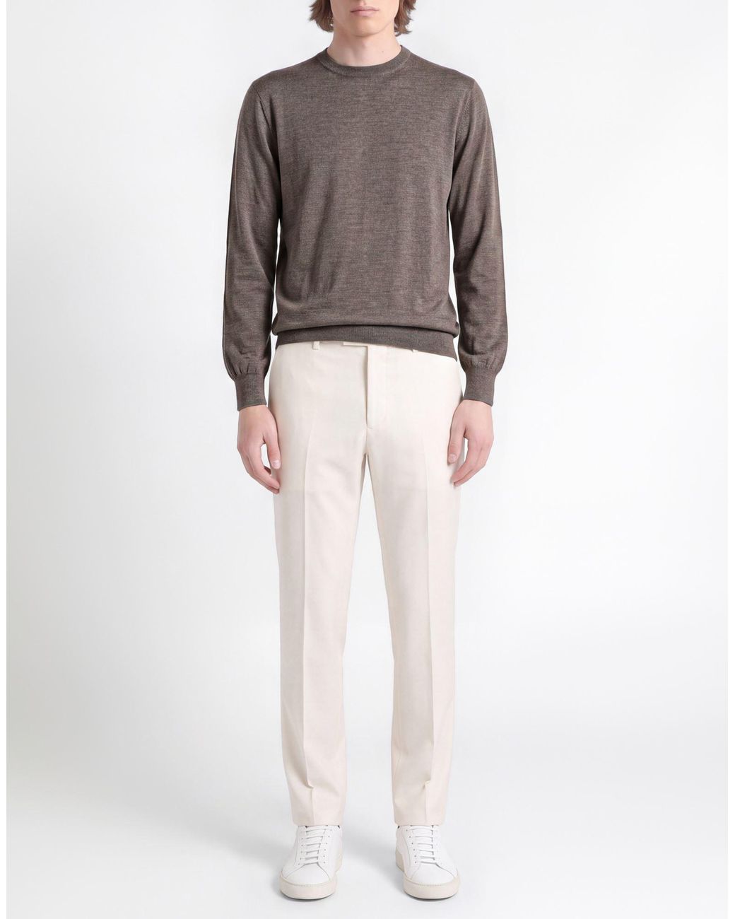 Aion Gray Sweater Wool for men
