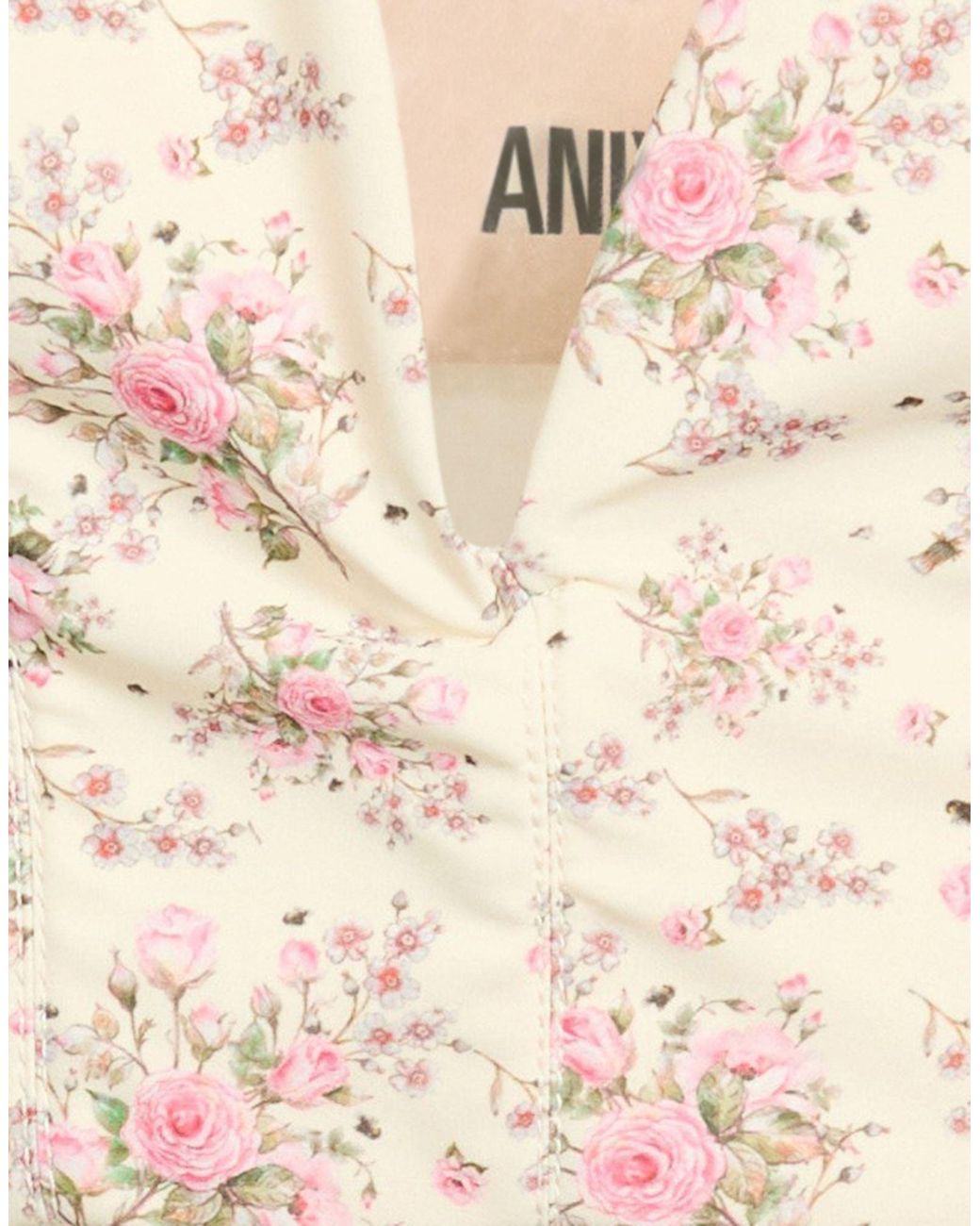 Aniye By White Cream Top Polyester, Elastane
