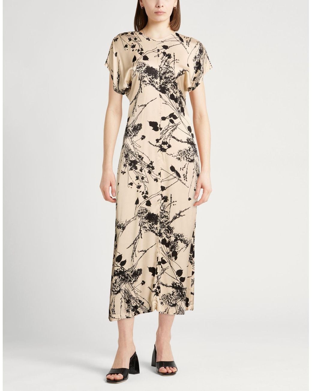 Semicouture Metallic Midi Dresses