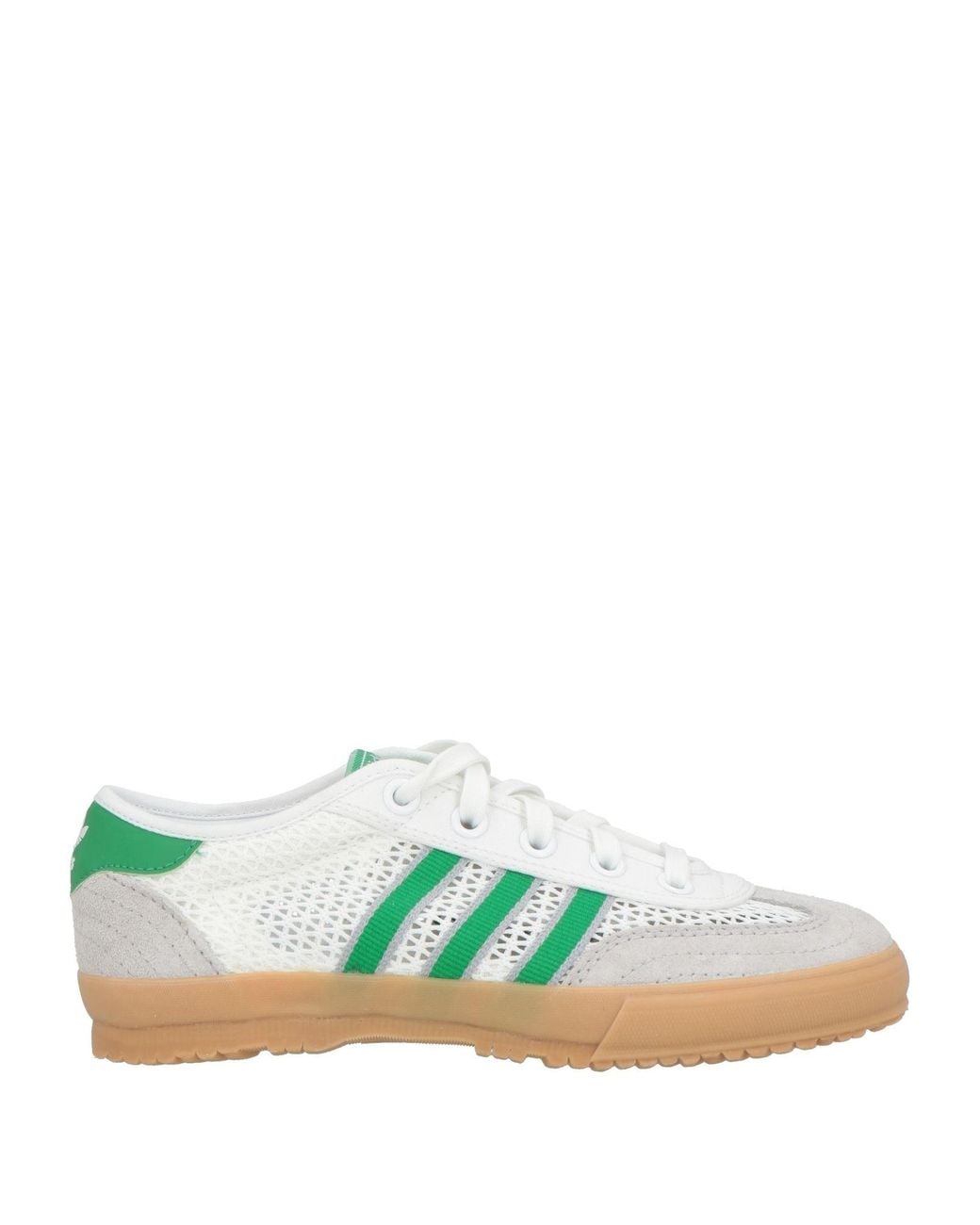 Adidas Originals Green Sneakers Leather, Textile Fibers
