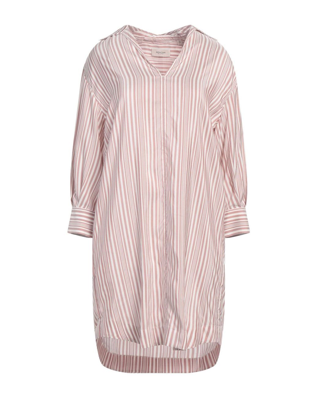 Agnona Pink Mini Dress Silk