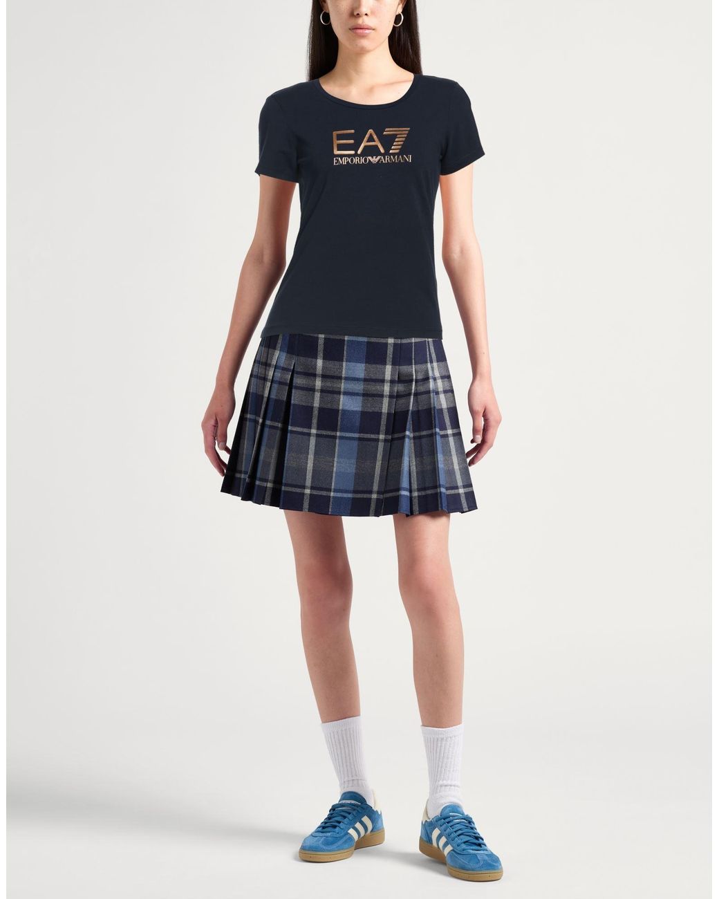 EA7 Black Midnight T-Shirt Cotton, Elastane