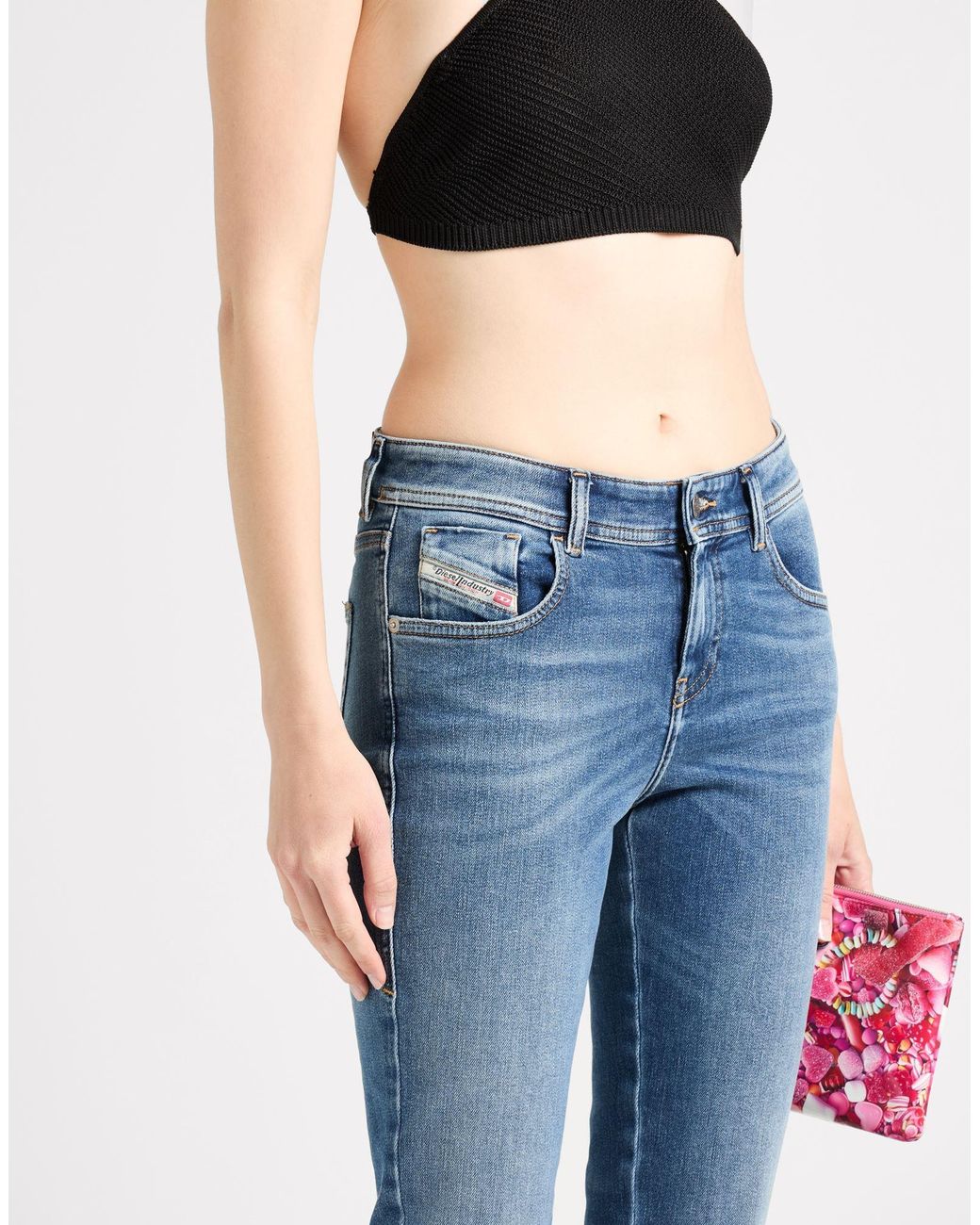 DIESEL Blue Jeans Cotton, Polyester, Elastane