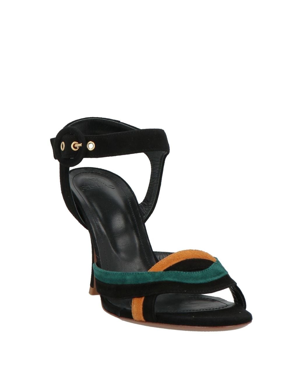 Relac Black Sandals Leather