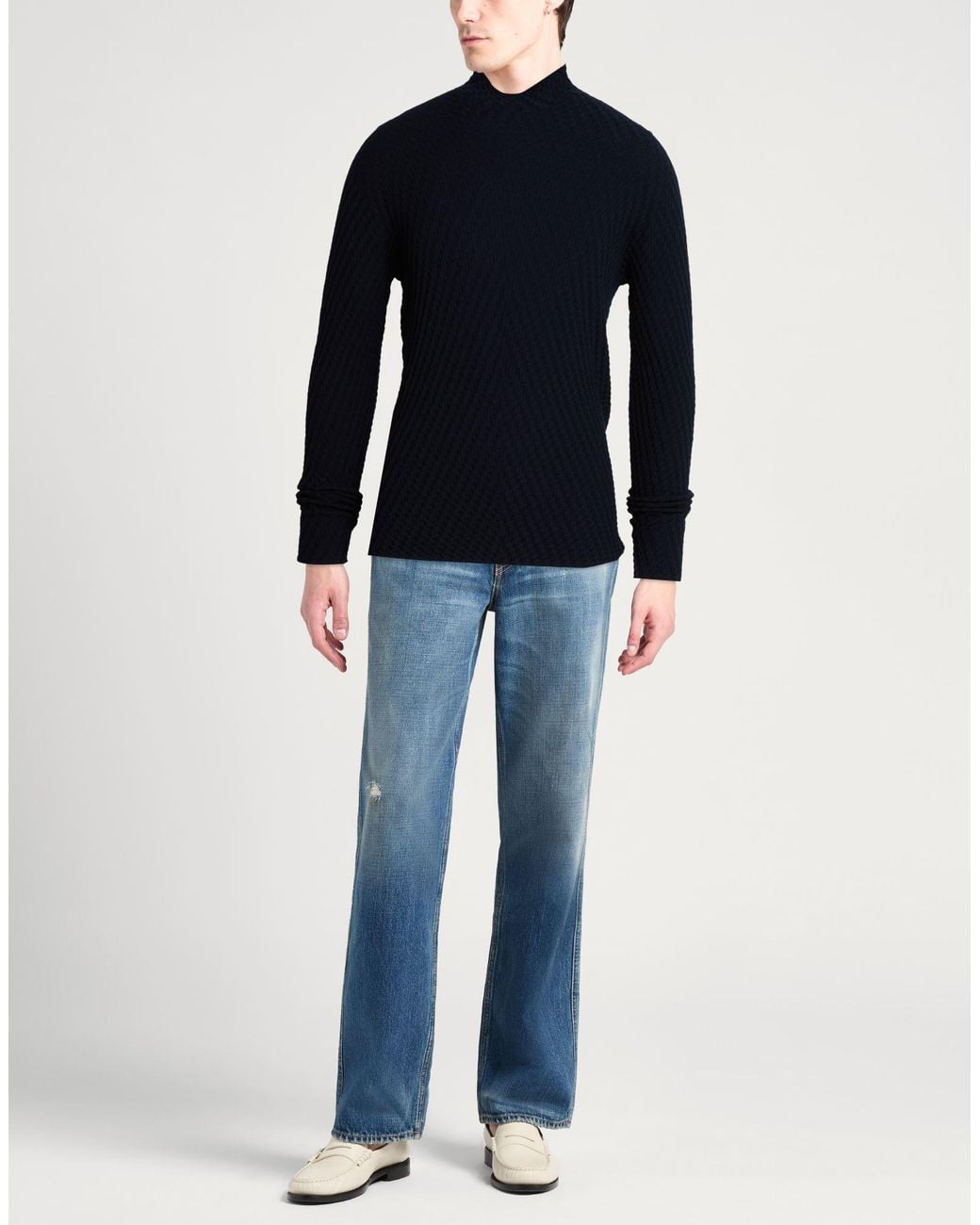 Giorgio Armani Blue Turtleneck for men