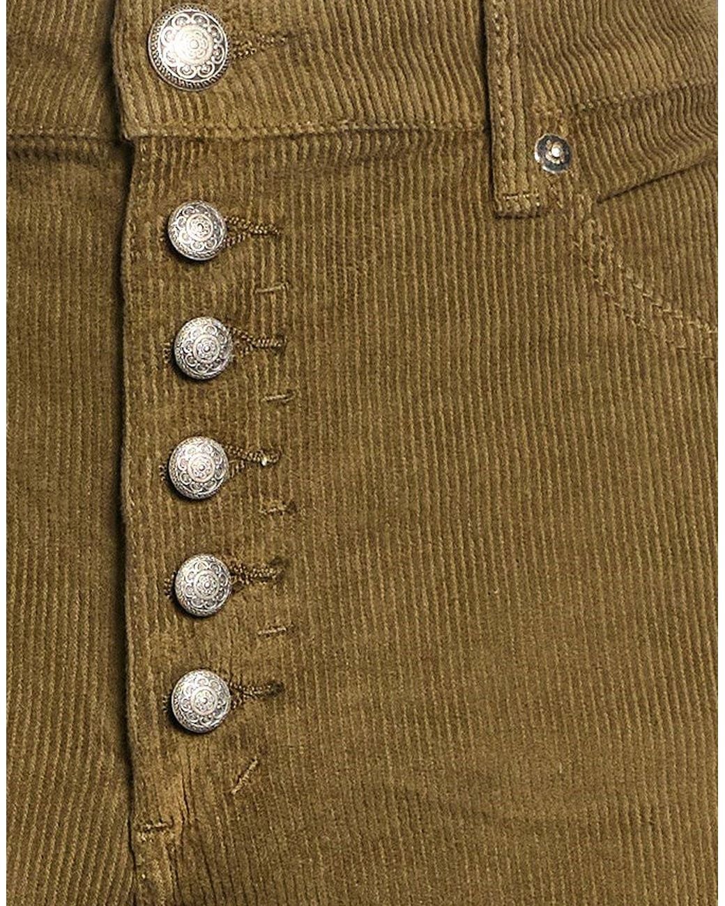Roy Rogers Green Pants Cotton, Elastane