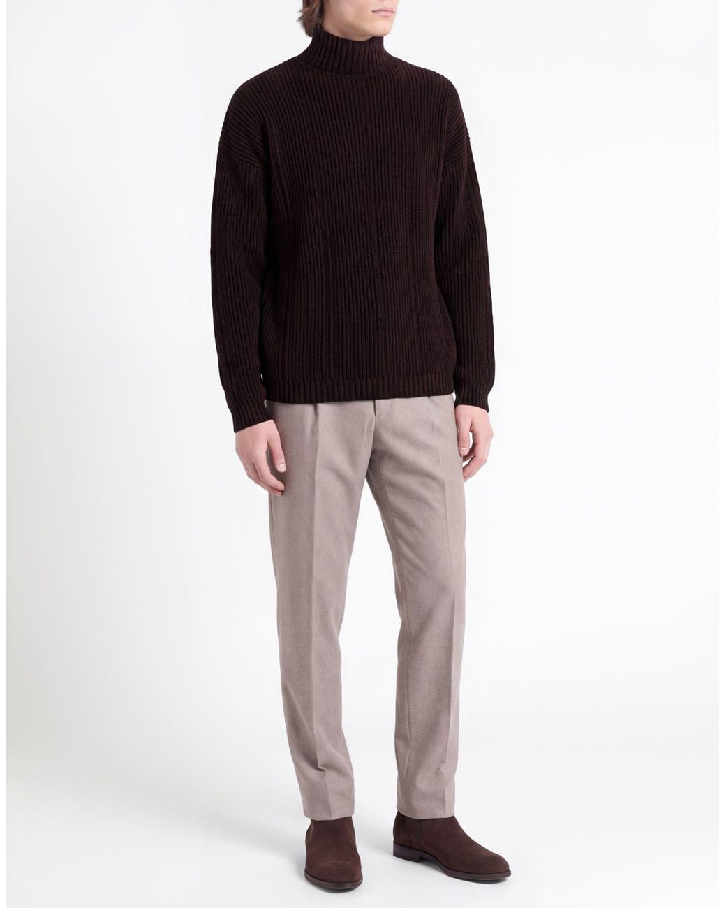 Alpha Studio Rollkragenpullover in Black für Herren