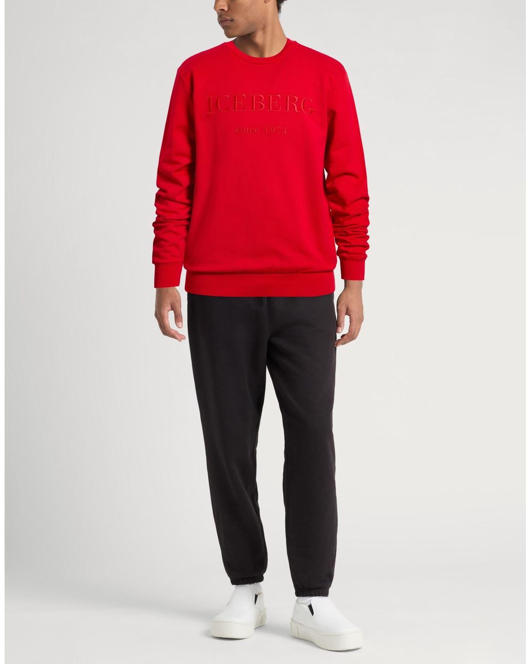 Iceberg Red Sweatshirt for men