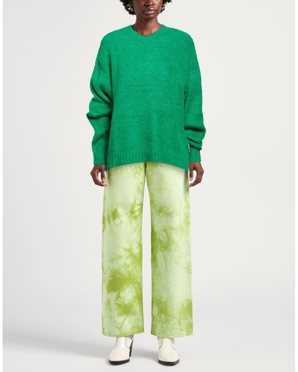 Berna Green Sweater Wool, Viscose, Acrylic, Polyamide