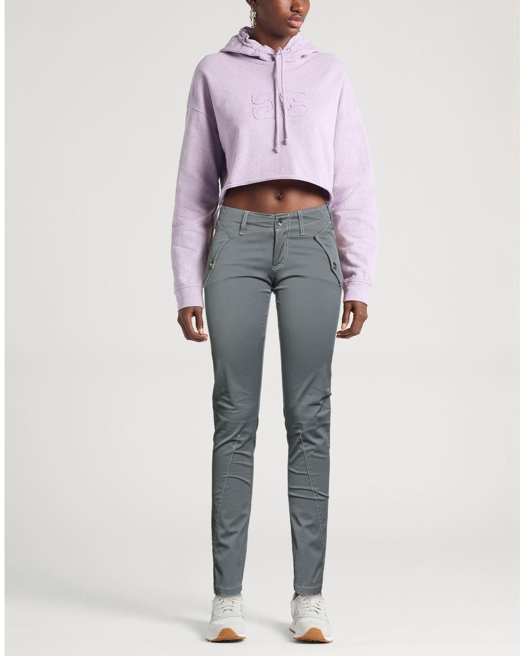 Jacob Cohen Gray Pants Cotton, Polyamide, Elastane