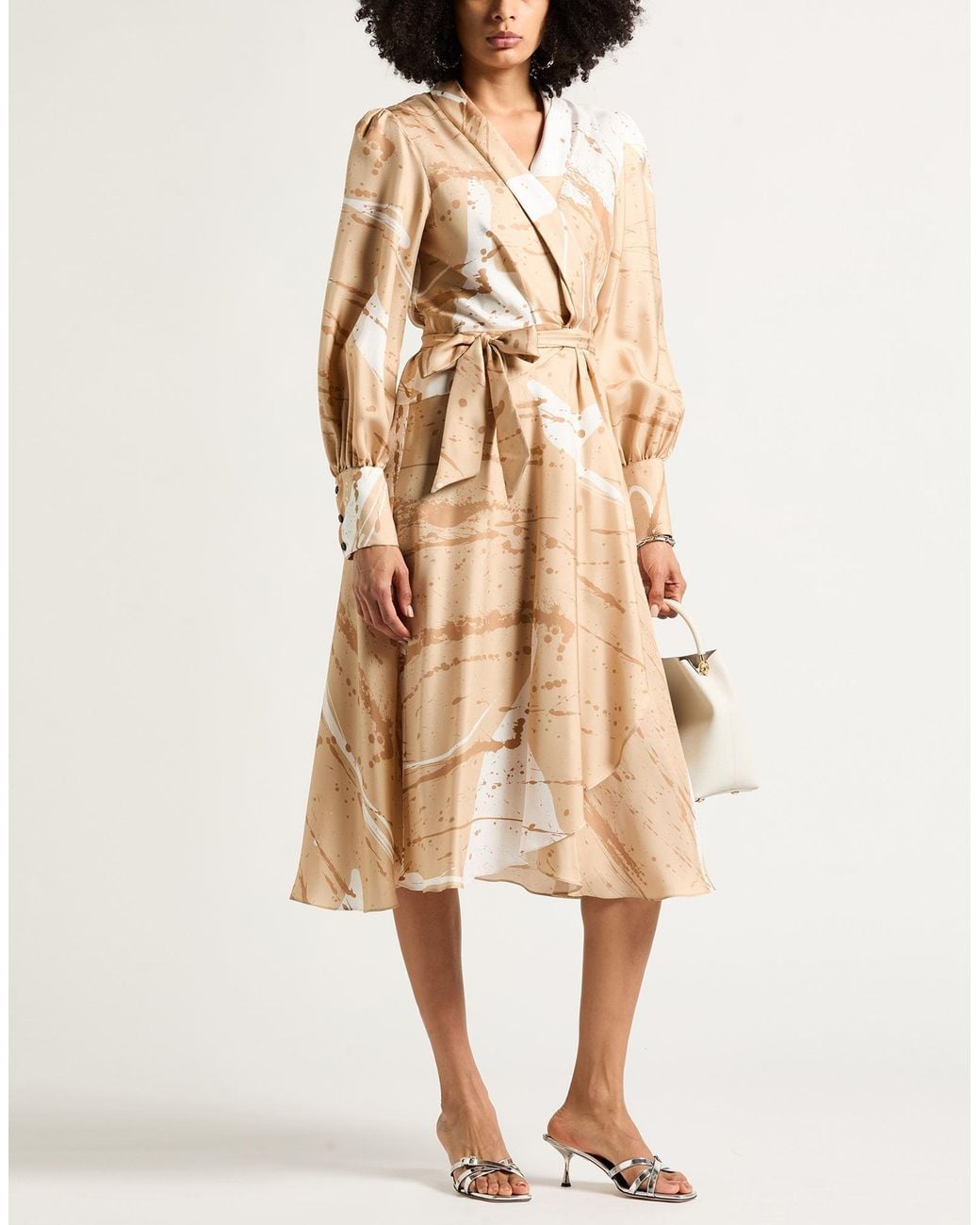 Vestido Midi Kiton de color Natural