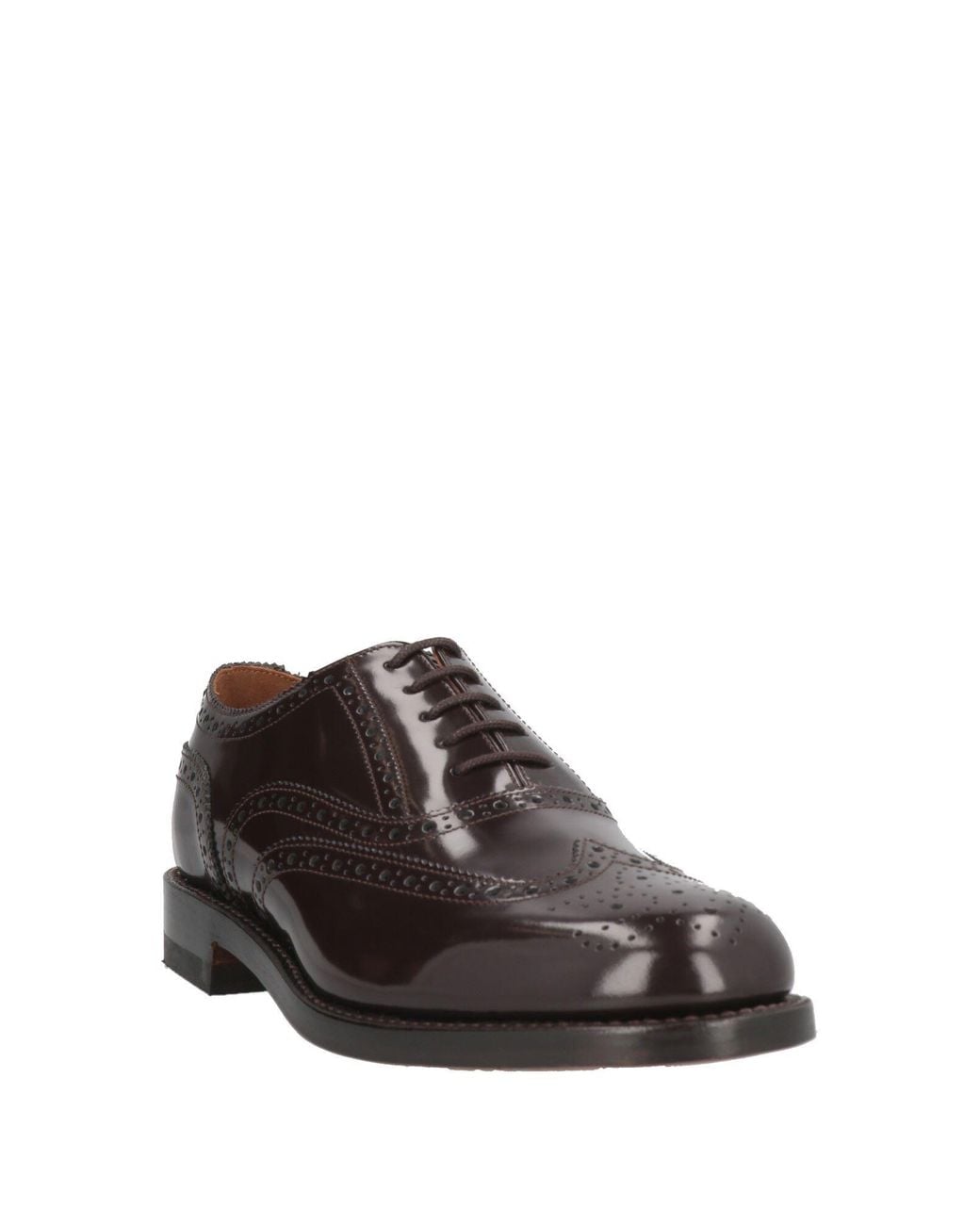 G.H.BASS Brown Dark Lace-Up Shoes Leather for men