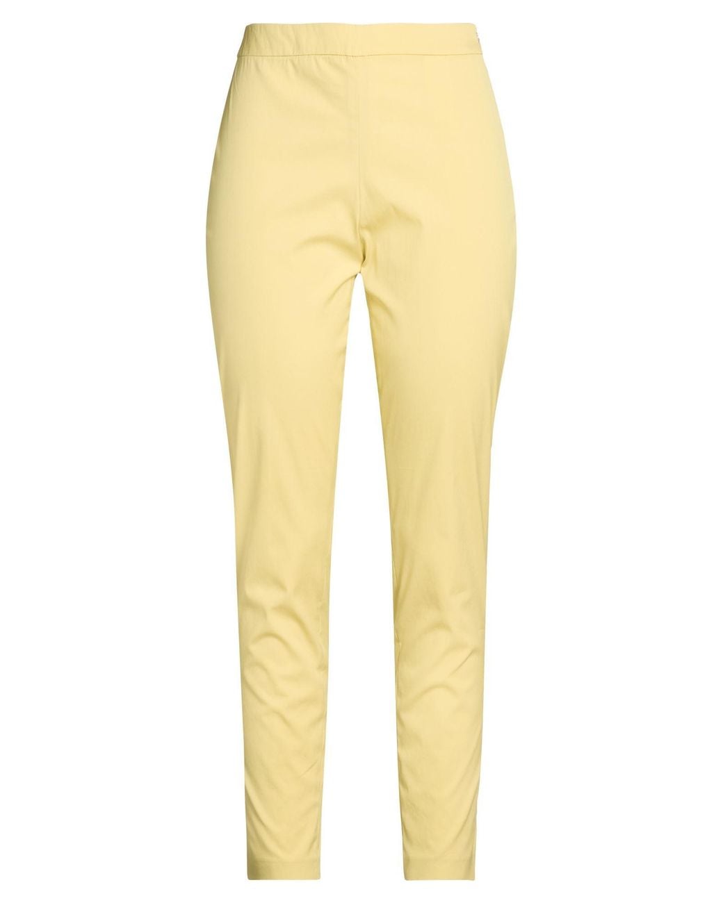 Fabiana Filippi Yellow Pants Cotton, Polyamide, Elastane