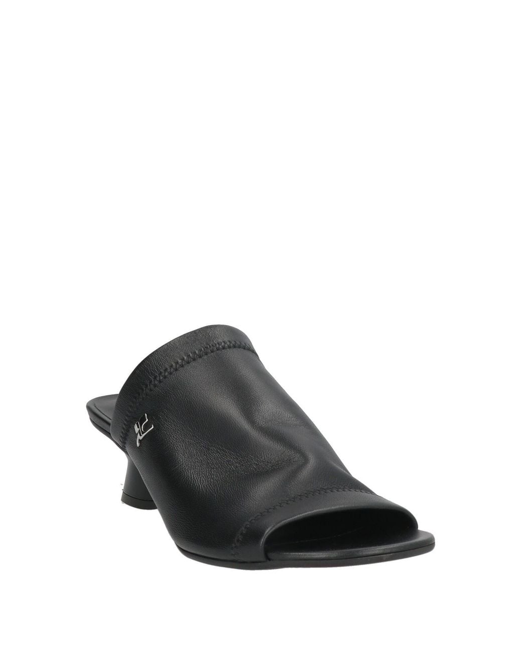 Courreges Black Sandals