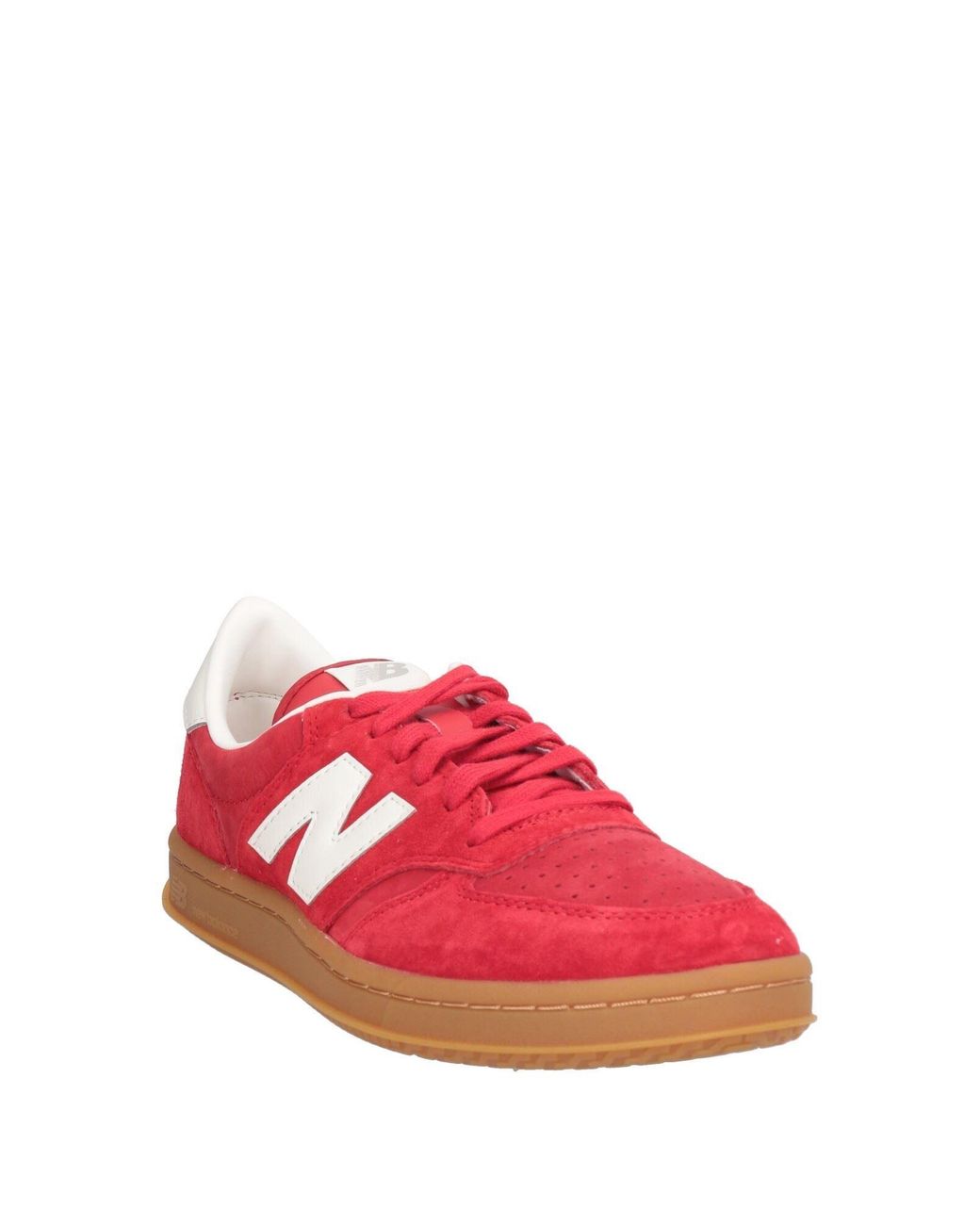 New Balance Red T500 Sneakers Leather for men