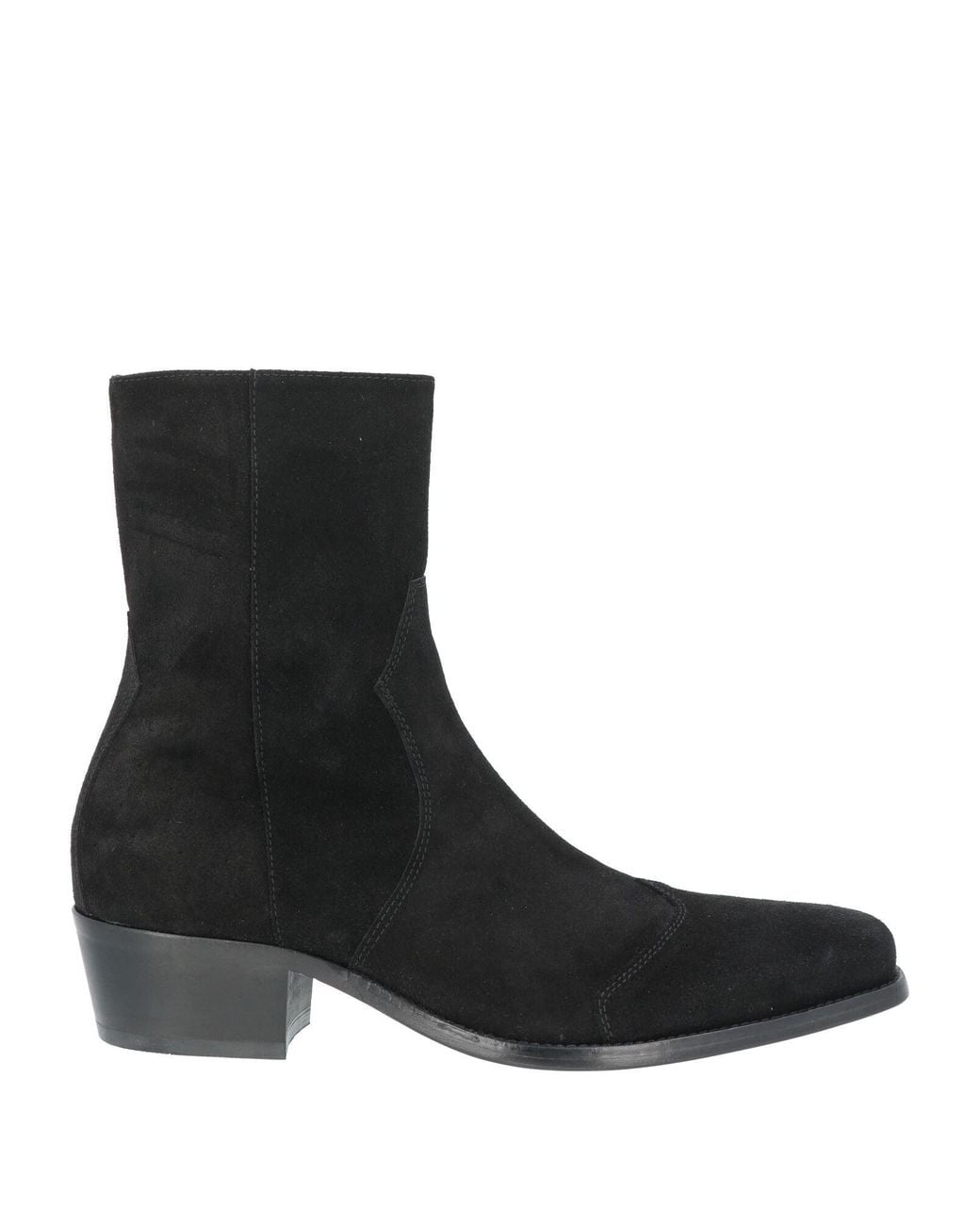 MICH SIMON Black Ankle Boots Leather for men