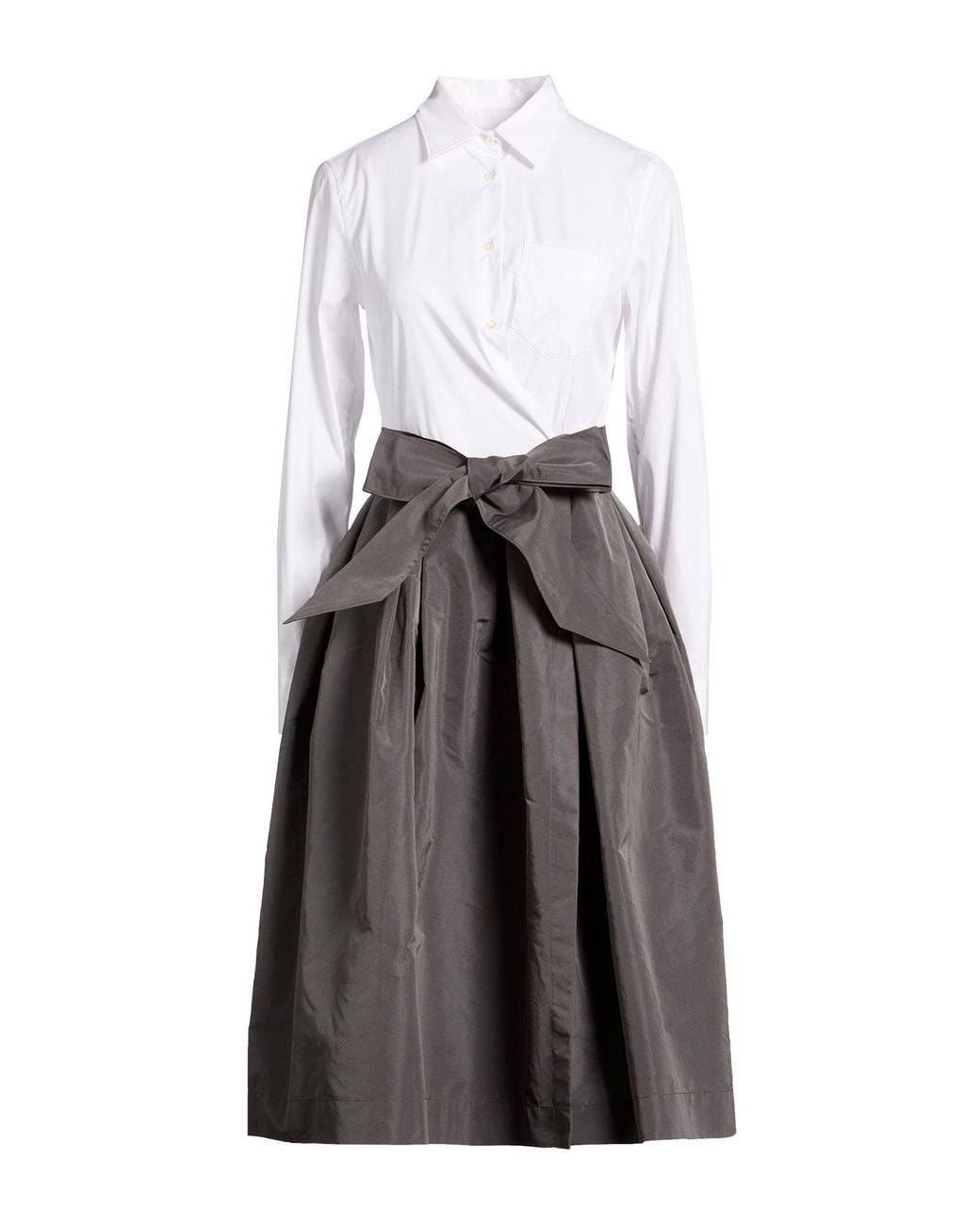 Sara Roka Gray Midi Dress