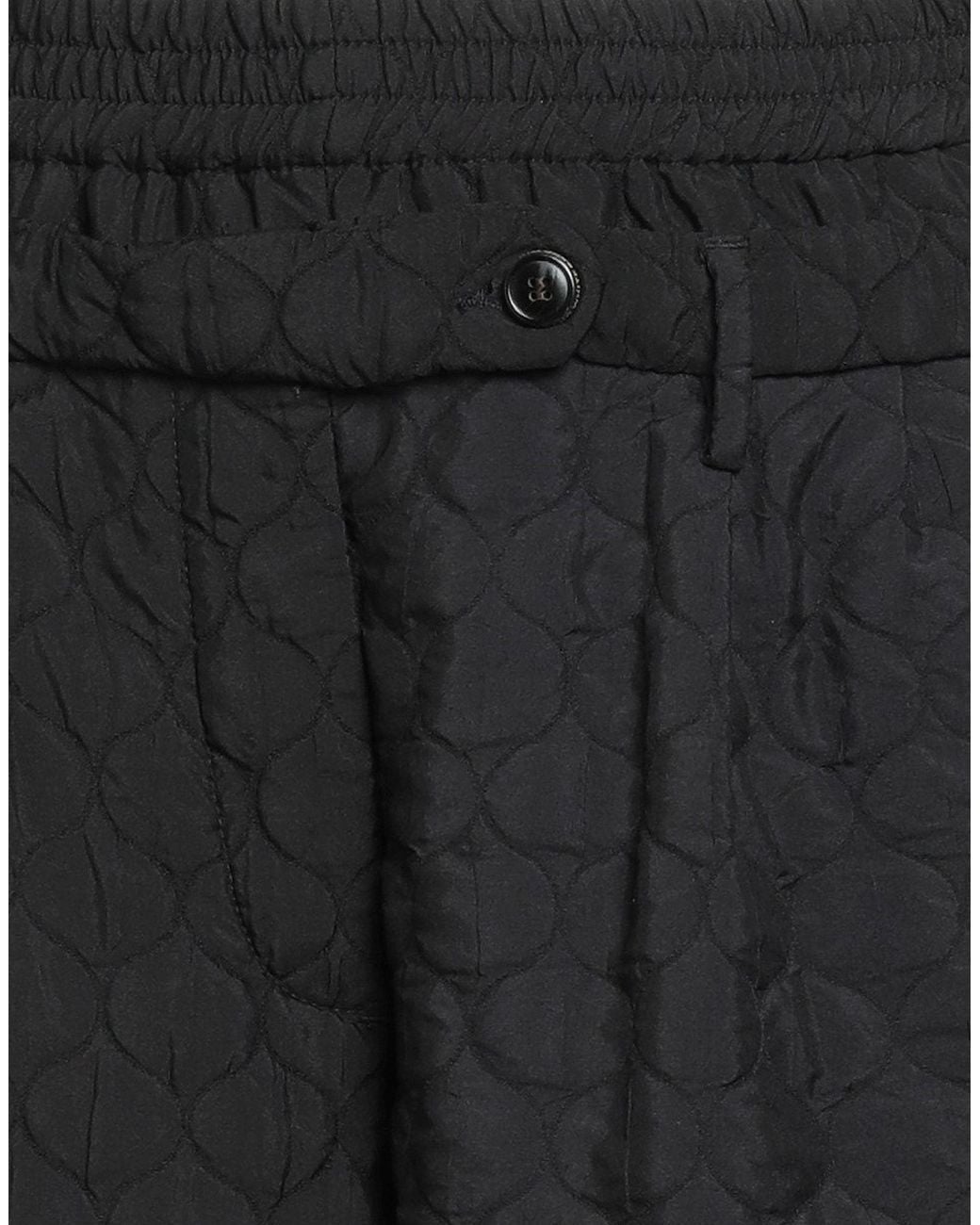 White Sand Black Pants Polyester, Elastane