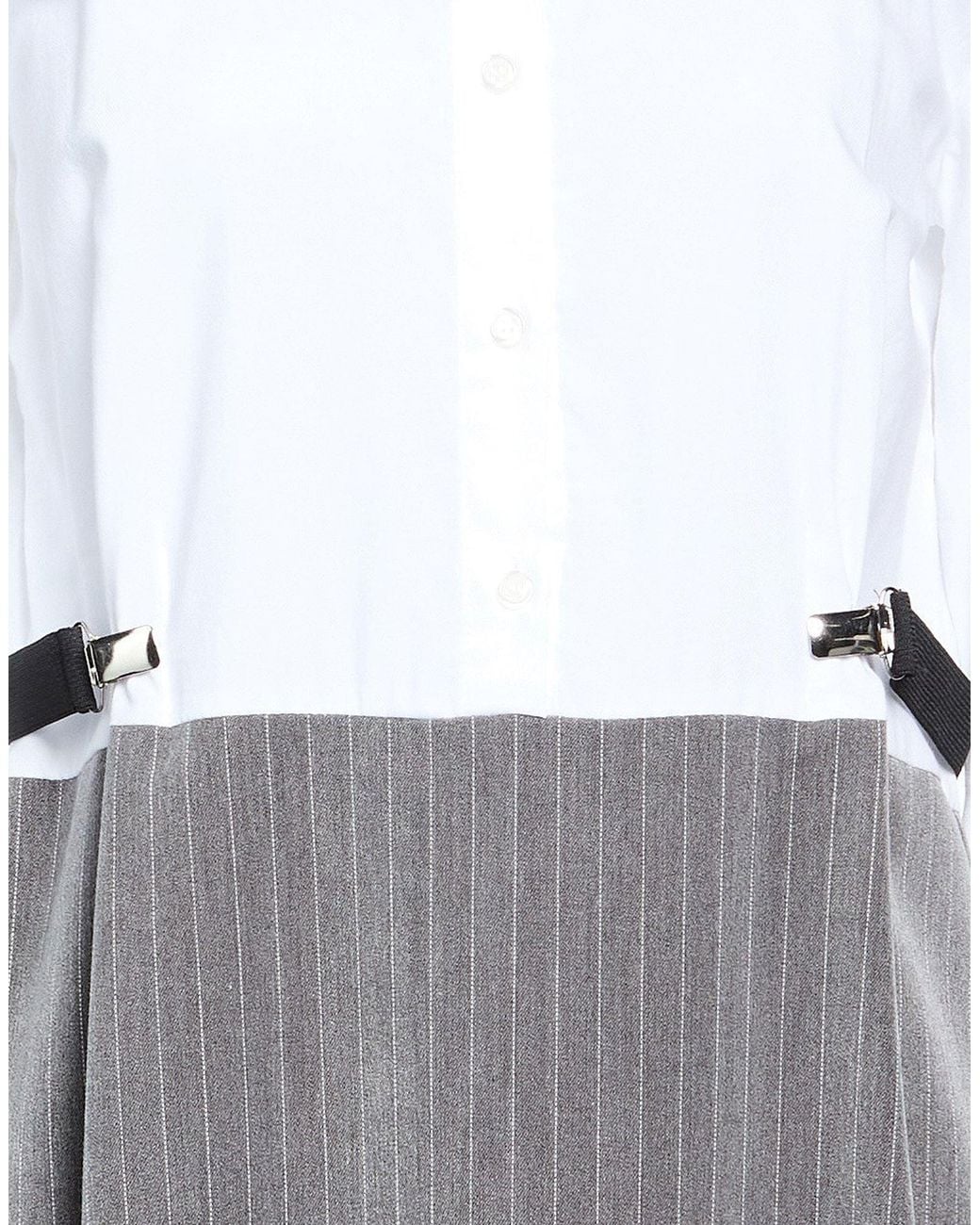 Dixie Gray Mini Dress Polyester, Viscose, Elastane, Cotton