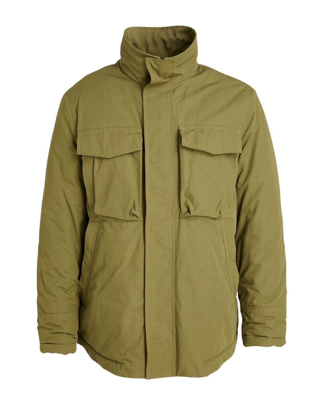 Dondup Green Military Jacket Cotton, Nylon for men