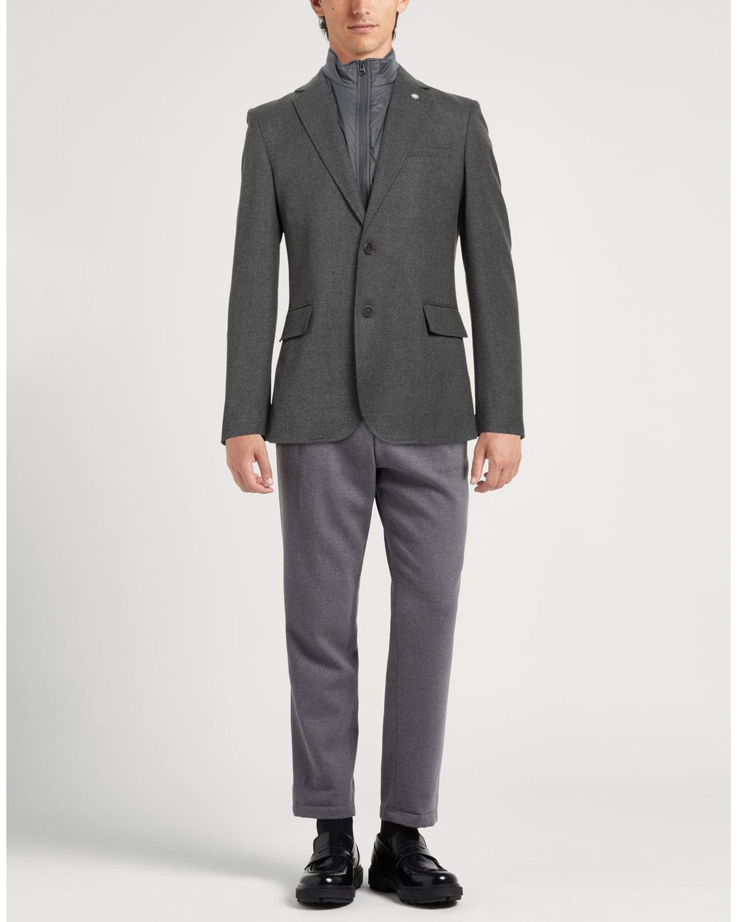 Manuel Ritz Gray Blazers for men