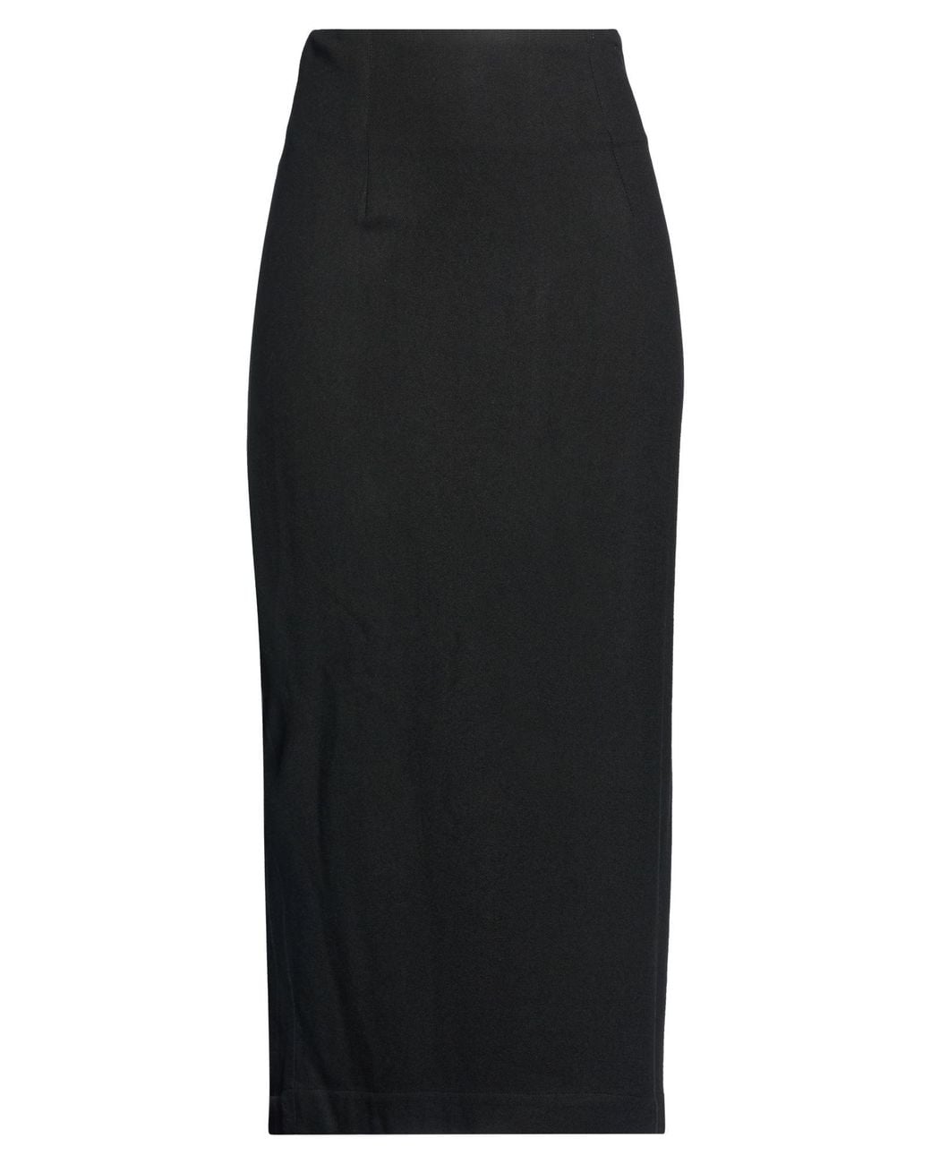 Gentry Portofino Black Maxi Skirt Viscose, Wool