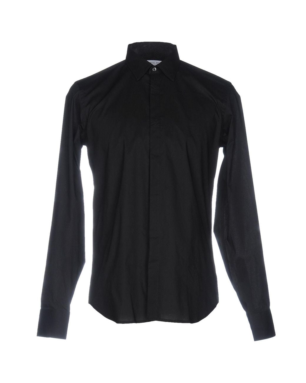 Manuel Ritz Black Shirt Cotton, Elastane for men