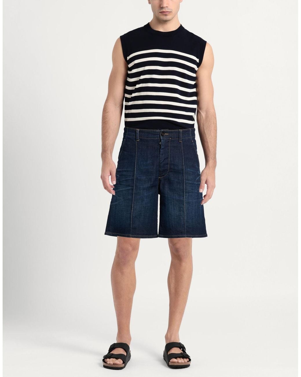 DSquared² Blue Denim Shorts Cotton, Elastane for men