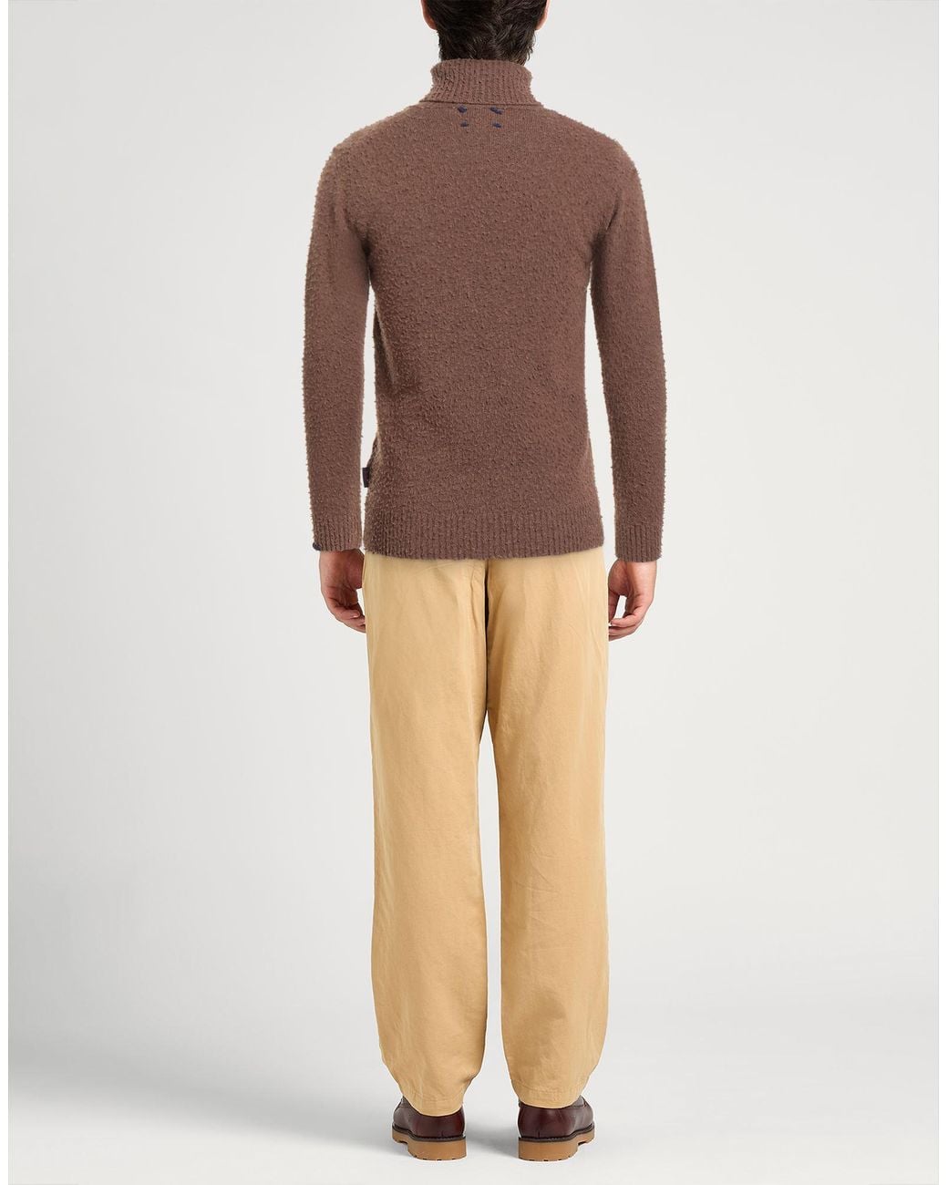Bob Brown Khaki Turtleneck Wool for men