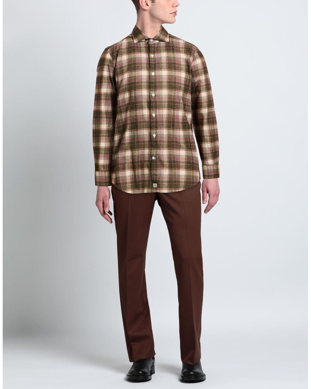 Sonrisa Brown Shirt Cotton for men
