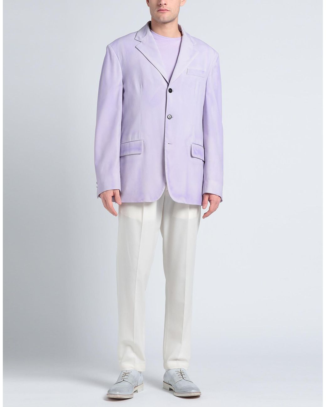 MSGM Purple Blazer for men