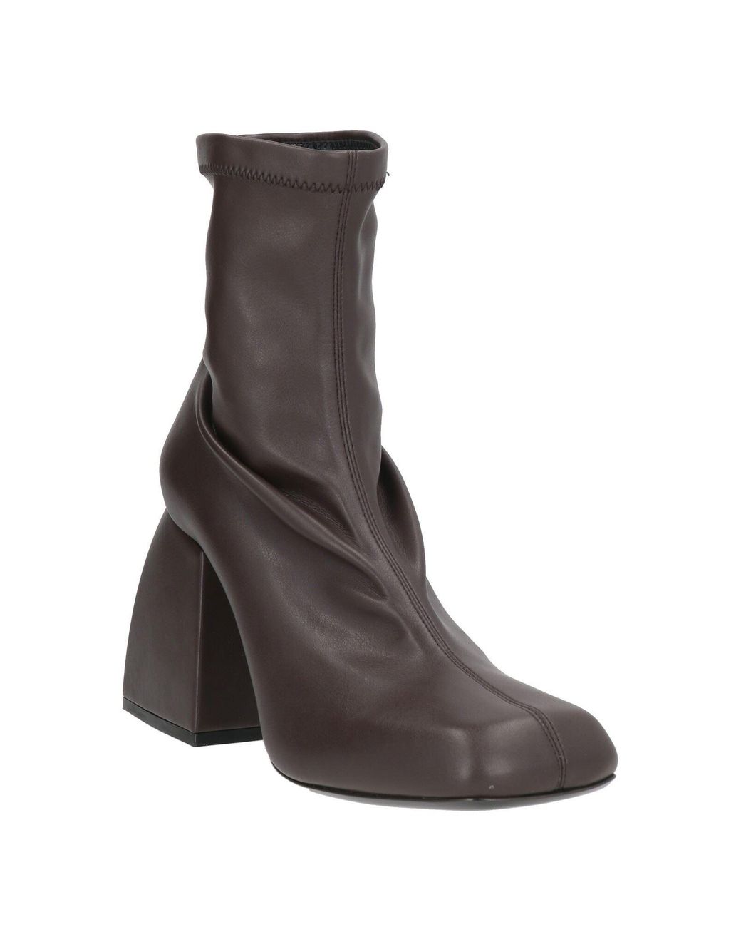 NODALETO Brown Ankle Boots Textile Fibers