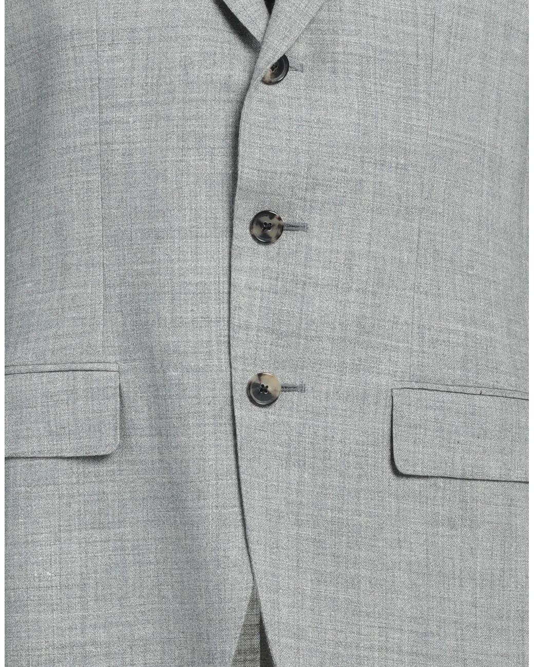 Caruso Gray Blazer Wool, Linen, Polyamide for men